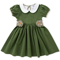 Swoon Baby Clothing Olive Proper Gwen Dress