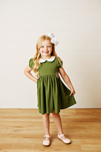 Swoon Baby Clothing Olive Proper Gwen Dress