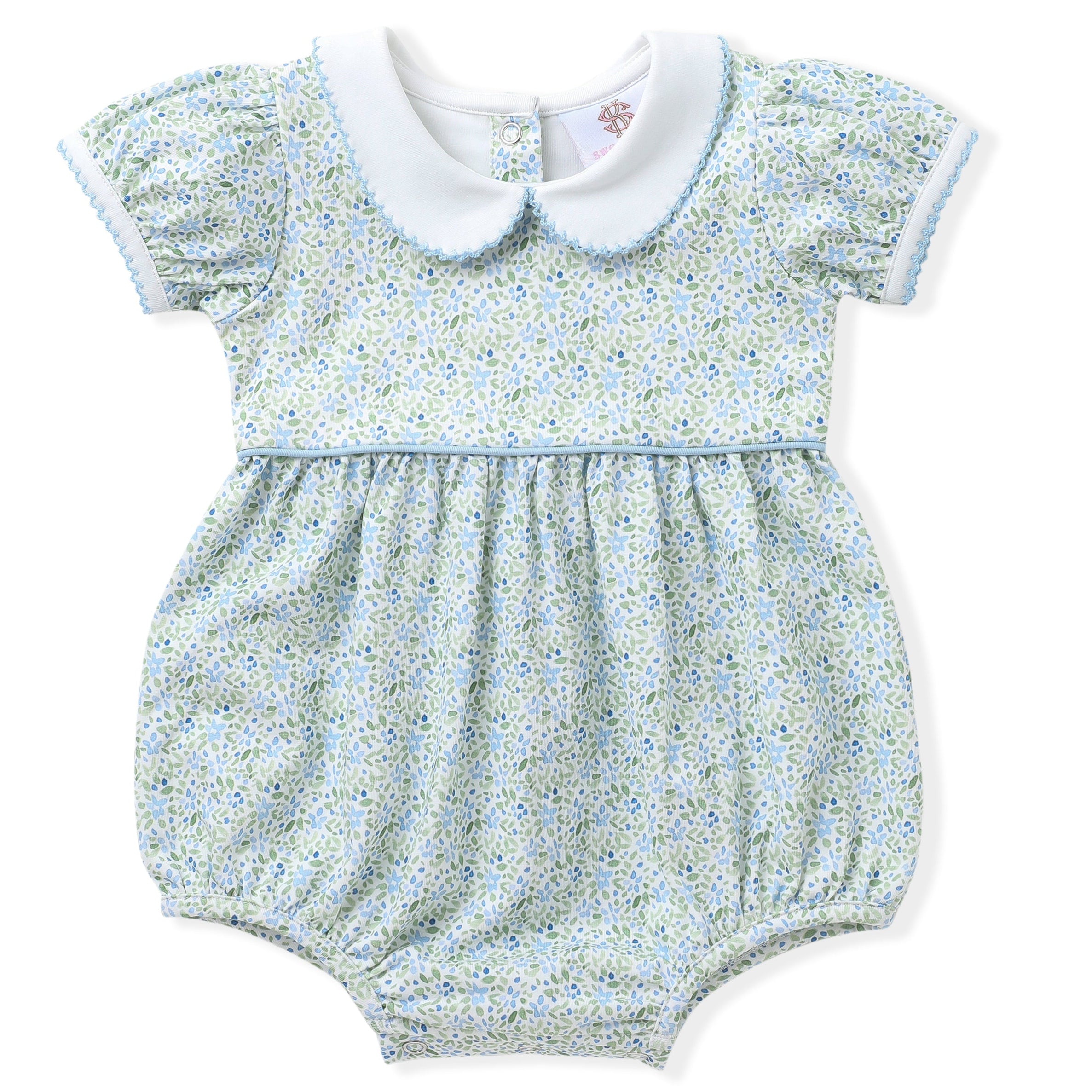 Swoon Baby Clothing Blue Floral Proper Bubble