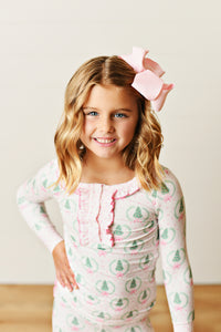 Swoon Baby Clothing Pink Trees Butterknit PJ Set