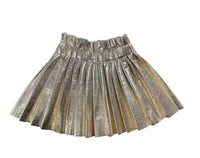 Lola + The Boys Foil Pleated Skirt