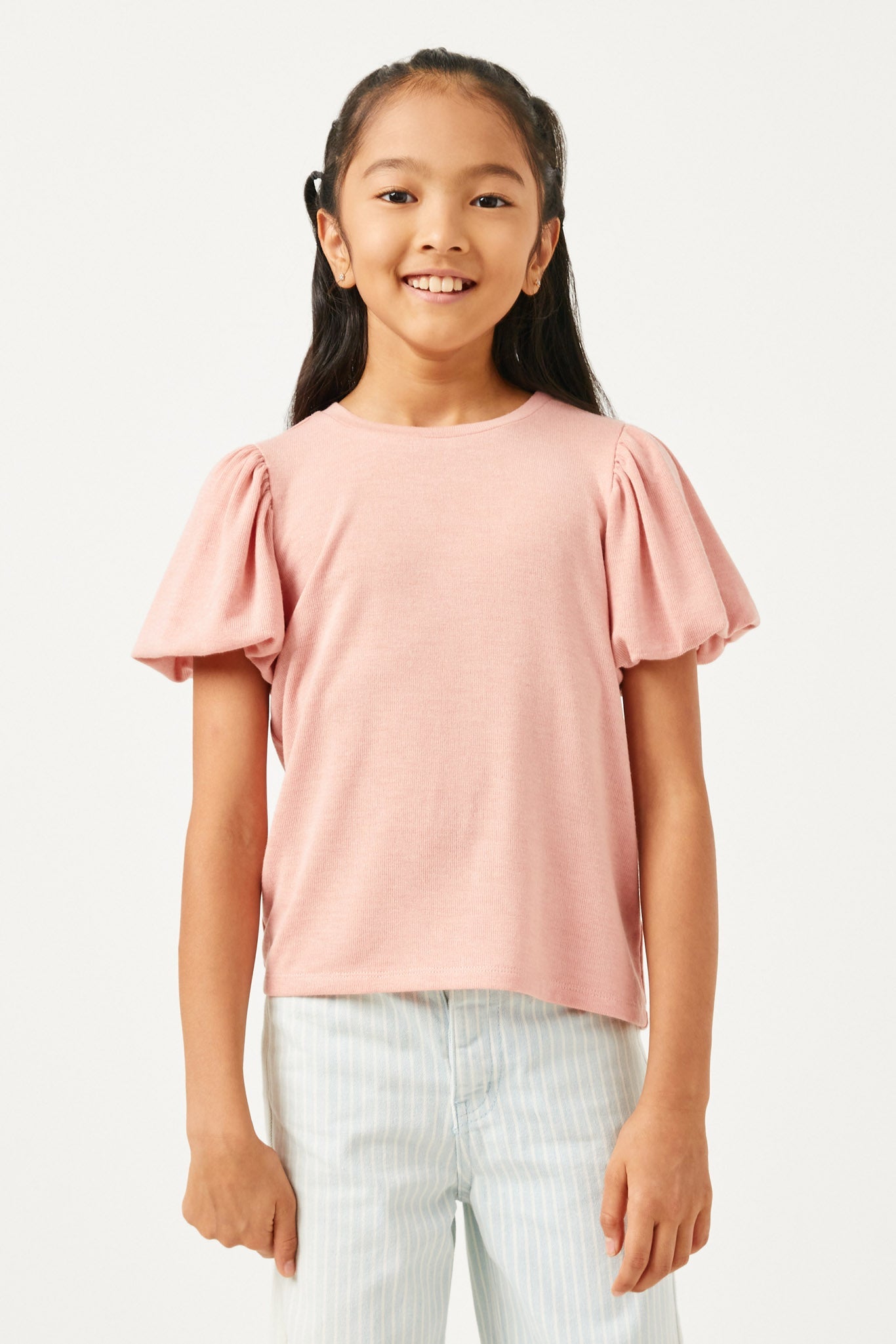 Hayden Puff Sleeve Knit T Shirt