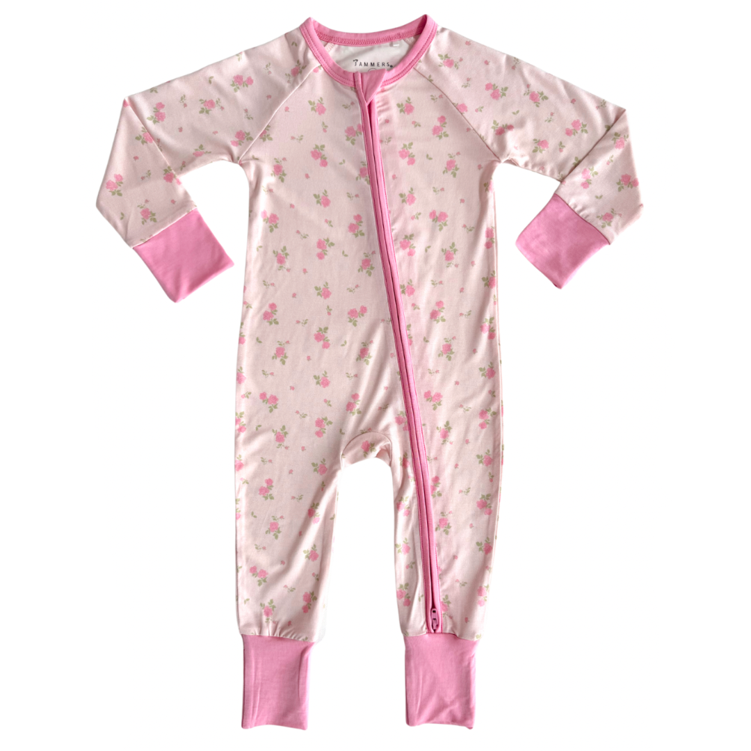 In My Jammers Haven Floral Zipper Romper