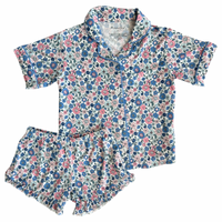 In My Jammers Lily Floral Kids Button Up Short Set