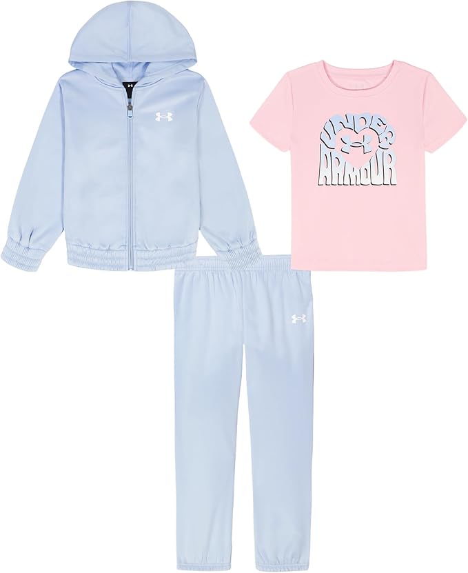 UA 3Pc Full-Zip Hoodie Set Blue Calm