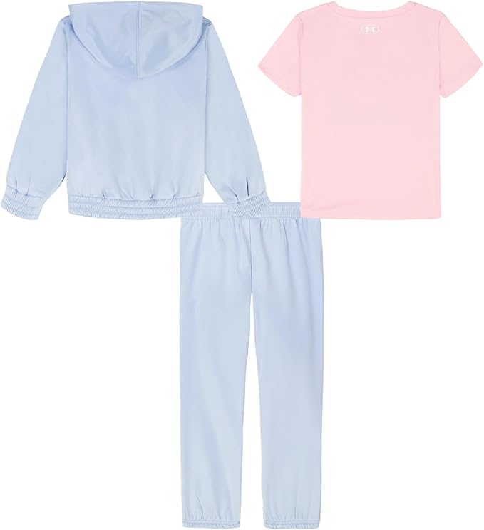 UA 3Pc Full-Zip Hoodie Set Blue Calm