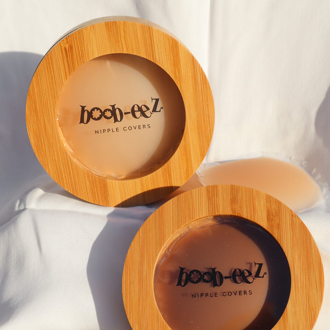 Boob-eez LUXE COMBO - Bamboo Compact + "Headlight" Hiders