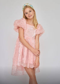 Shimmer Cherry Party Low Dress