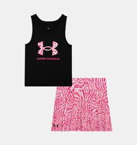 UA TANK SKORT SET BLACK