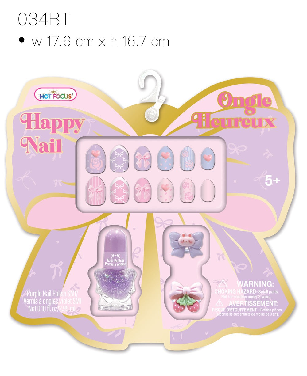 Hot Focus Happy Nails, Bowtiful