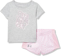 UA Printed Mesh Short Set Mod Gray