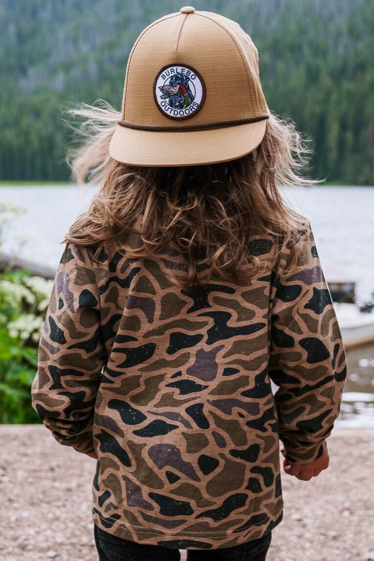 Burlebo Youth Tee - Gauge Camo - LS