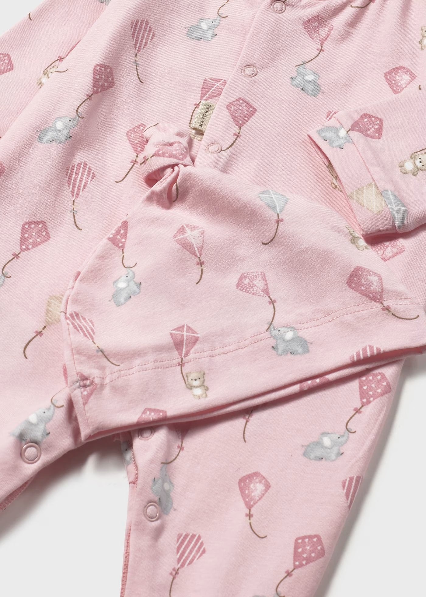 Long onesie w/ hat Baby Rose