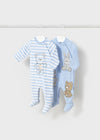 long onesie set of two Sky
