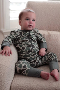 Baby Zip Up Retro Duck Camo