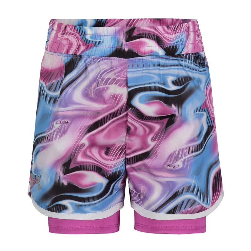 UA Woven 2 Fer Short Vivid Magenta