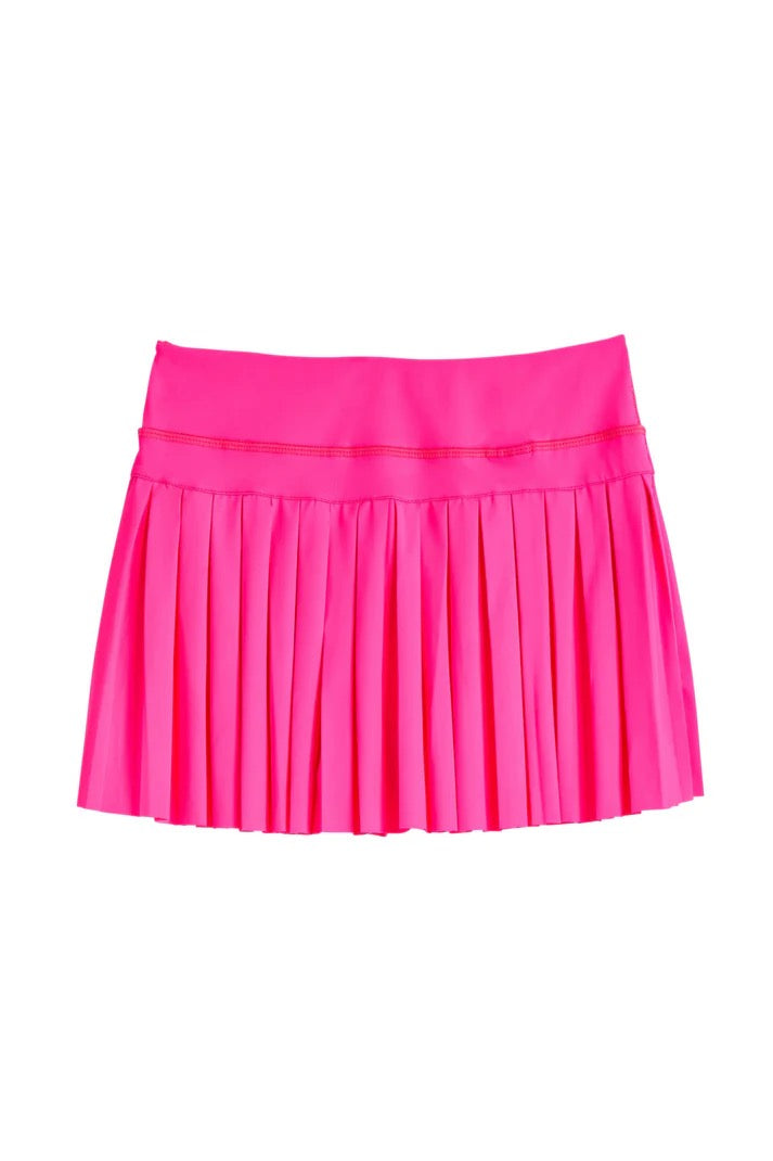 Girls Athletic Tennis Skort | Neon Pink