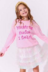 Lola + The Boys You Are The Reason I Smile Sweatshirt