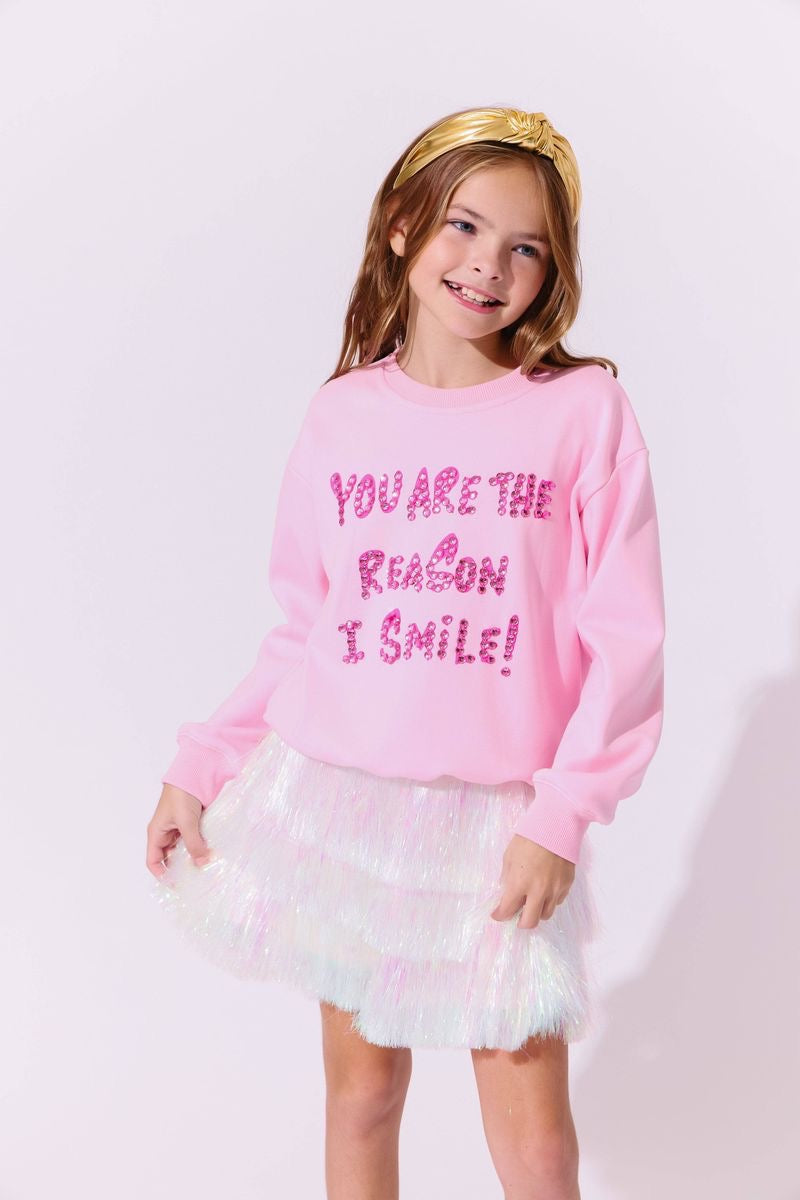 Lola + The Boys You Are The Reason I Smile Sweatshirt