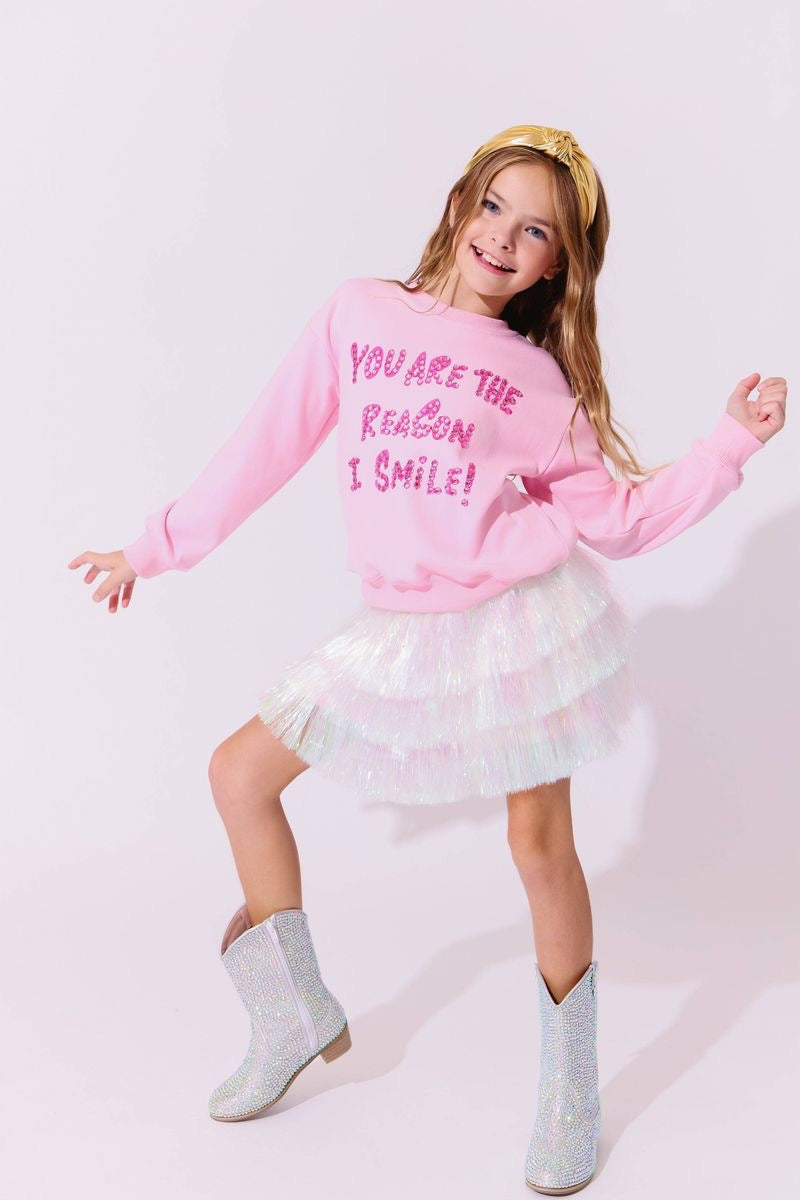 Lola + The Boys You Are The Reason I Smile Sweatshirt