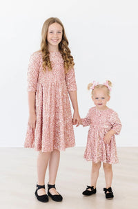 Mila & Rose Rose Gold Velvet Sequin Dress