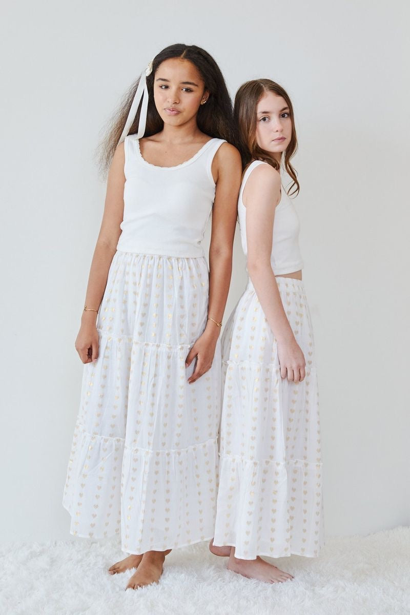 Theme Stella White Ribbed Tank