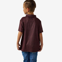 Burlebo Youth Performance Polo | Black And Red