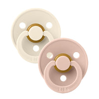 BIBS Colour Natural Rubber Latex Pacifier 2-Pack | Size 2 (6-18 Months)