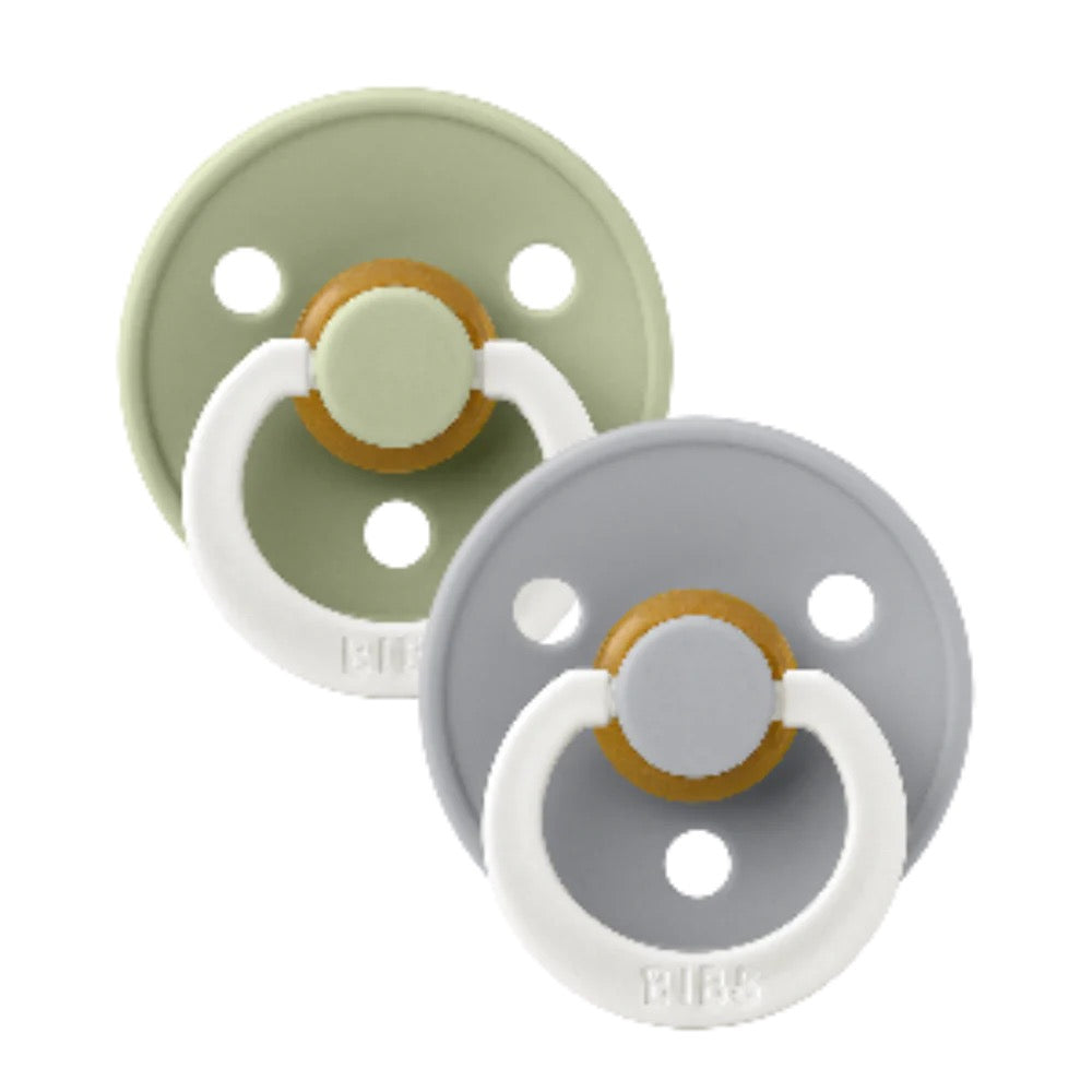 BIBS Colour Natural Rubber Latex Pacifier 2-Pack | Size 3 (18+ Months)