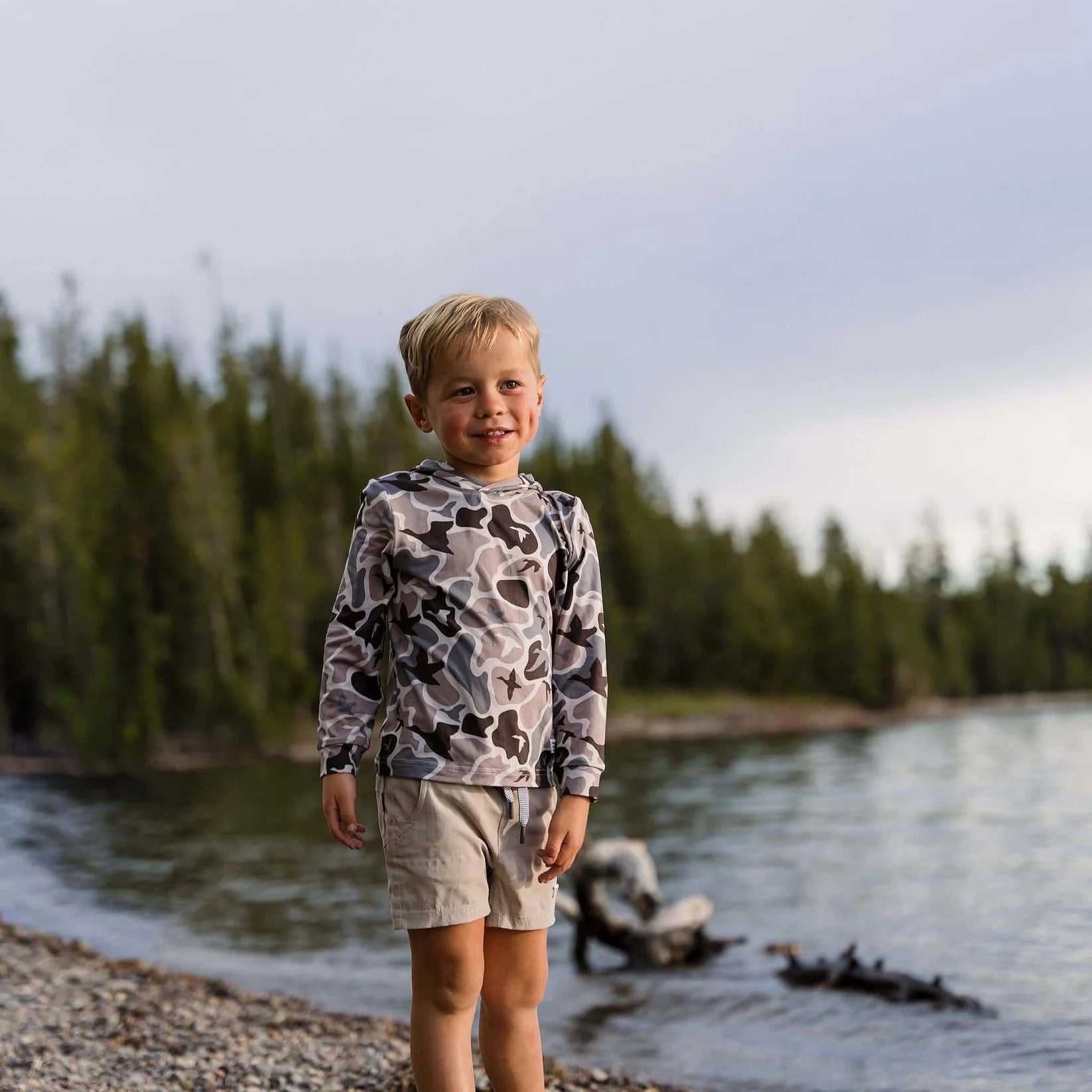 Burlebo Youth Performance Hoodie | Mallard Mayhem Camo