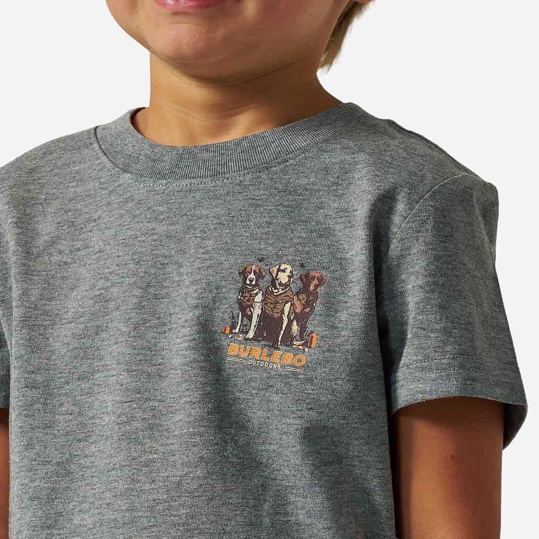Burlebo Youth Short Sleeve Tee | Dark Heather Grey