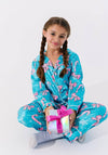 Lola + The Boys Candy Cane Silky Set