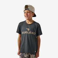 Burlebo Youth Go To Tee | Gun Metal Grey & Gauge Camo