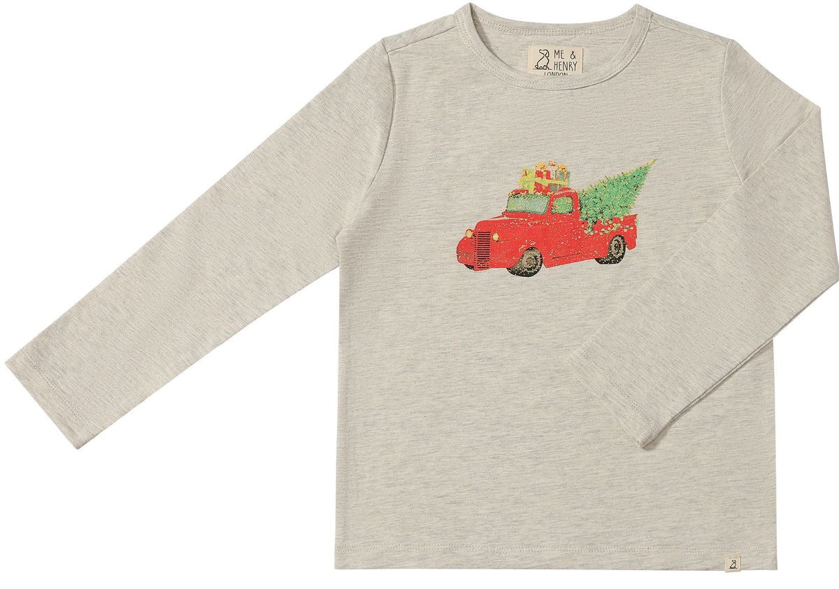 Cherokee Printed Tee Vintage Truck Red - Baby Biz