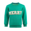 Lola + The Boys Green Merry Pearl Sweatshirt