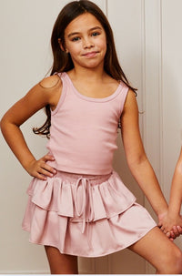 Theme Willow Satin Ballet Pink Skort