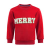 Lola + The Boys Red Merry Pearl Sweatshirt