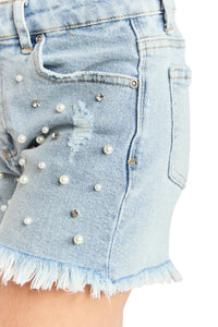 Brittany short | Rhinestone & Pearl Brittany