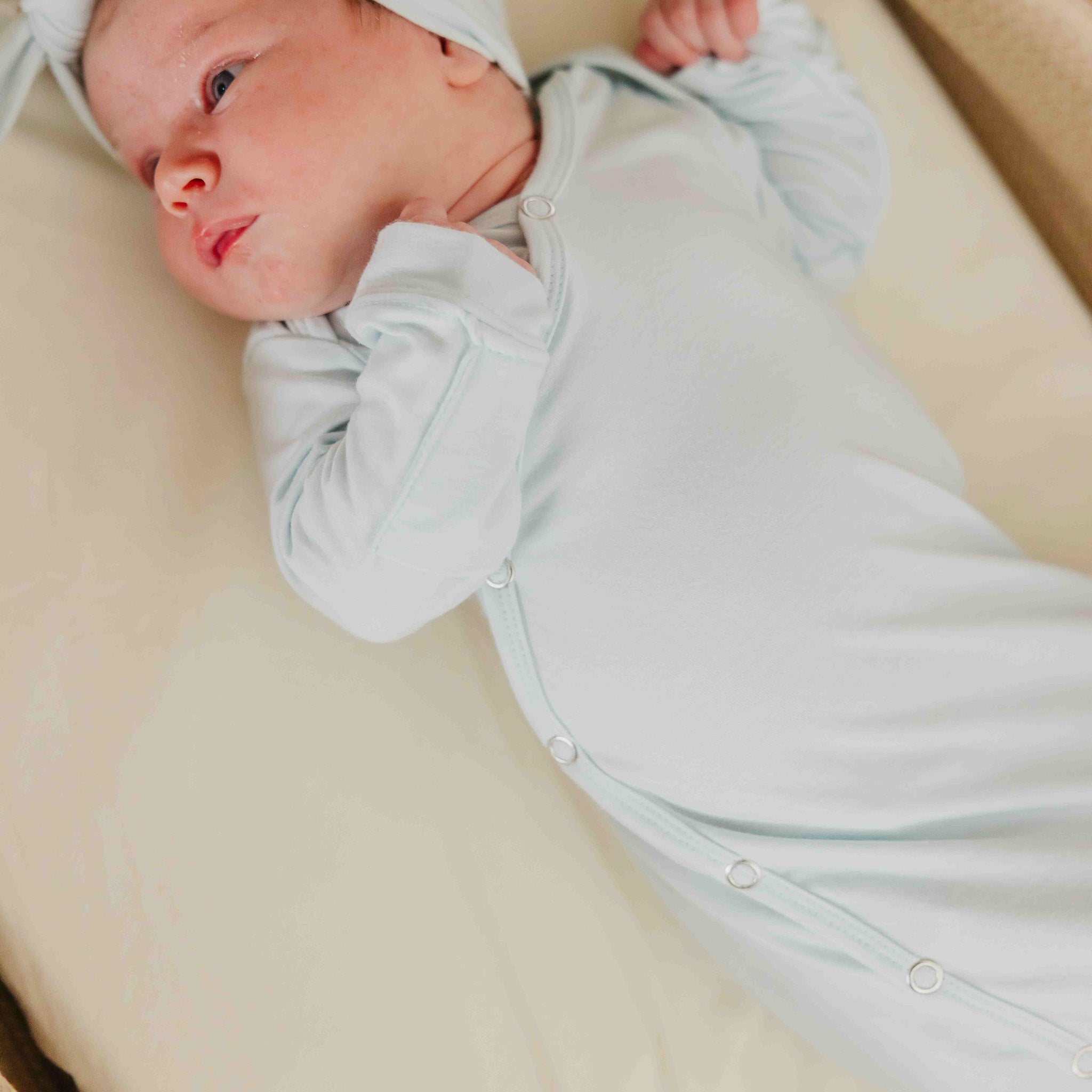 Copper Pearl Newborn Knotted Gown | Air