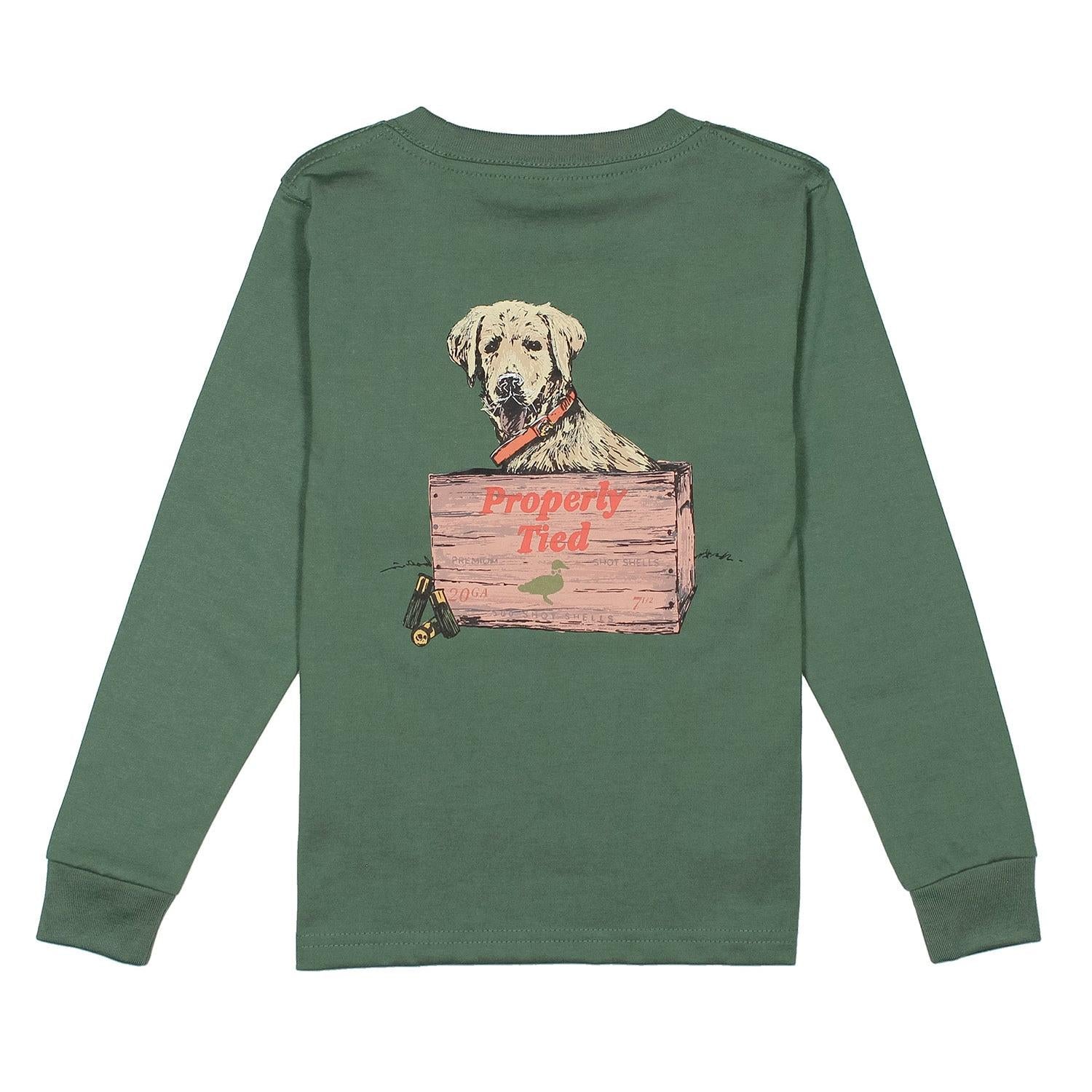 Properly Tied Boys Little Shot Long Sleeve | Fern