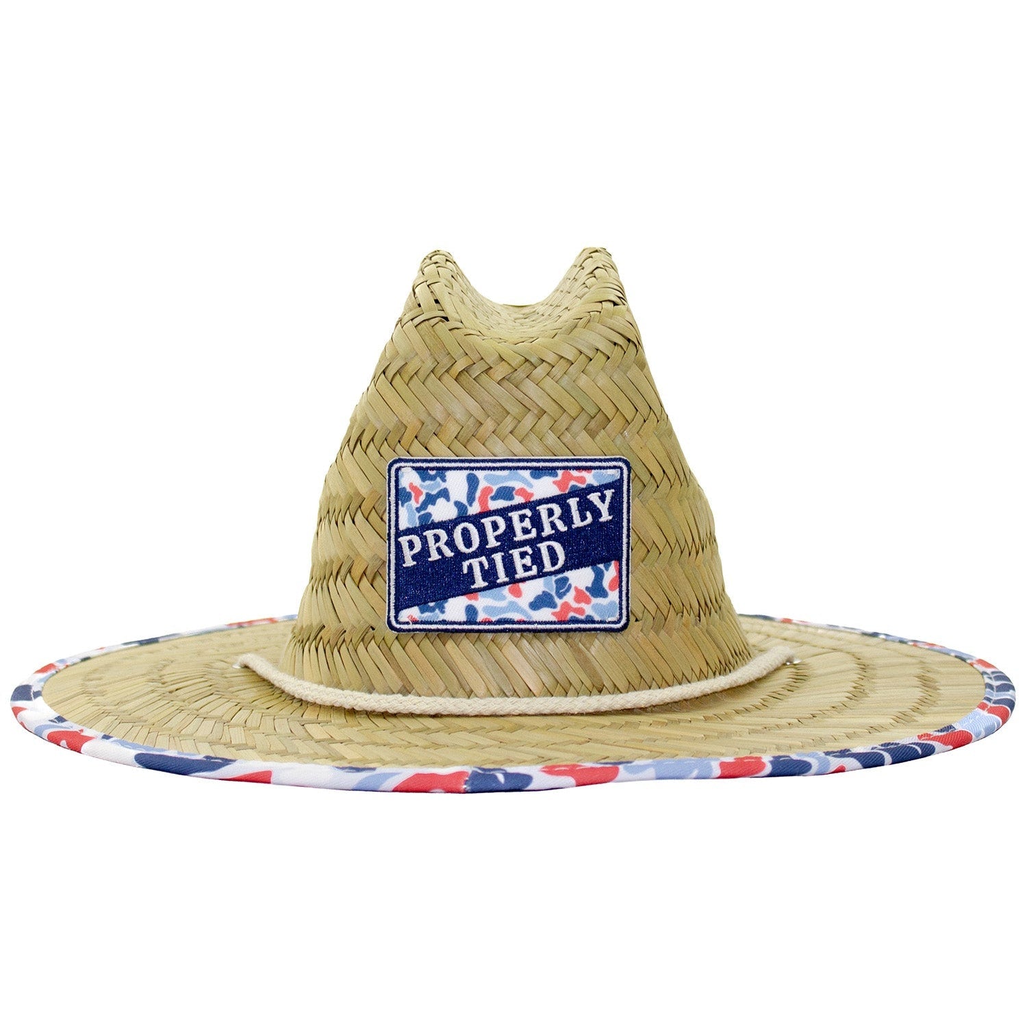 Properly Tied Boys Cabo Straw Hat | Americana Camo