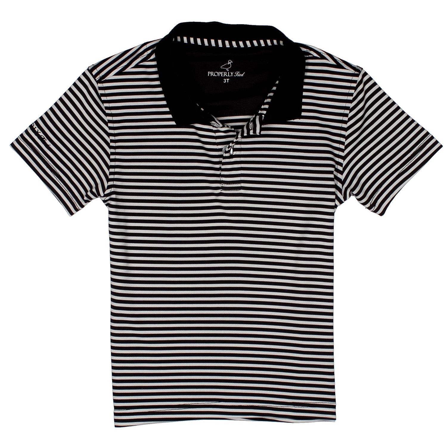 Properly Tied Boys Dallas Polo | Black
