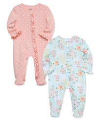 Little Me Meadow Footies (2-Pack)