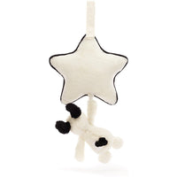 Jellycat Bashful Black & Cream Puppy Musical Pull