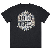 Burlebo Short Sleeve Tee | Rad Dad | Heather Black