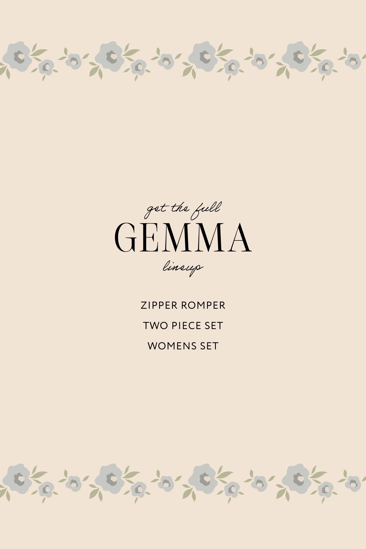 In My Jammers Gemma Floral Zipper Romper