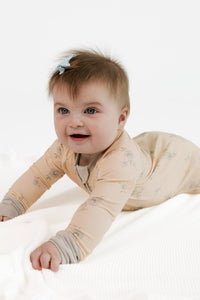 In My Jammers Gemma Floral Zipper Romper