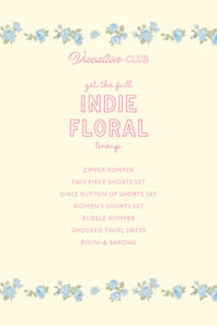 In My Jammers Indie Floral Zipper Romper