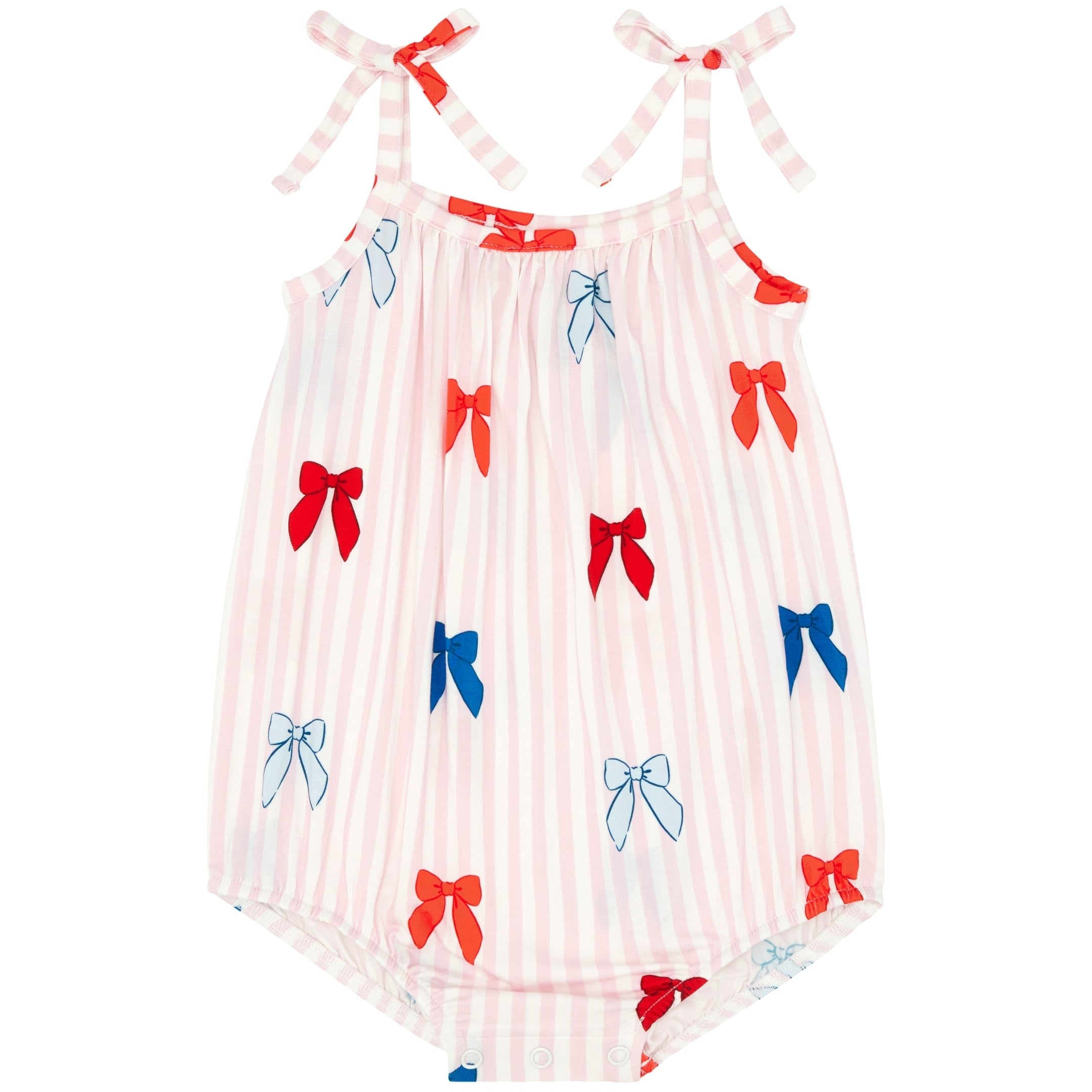 In My Jammers Liberty Bow Bubble Romper