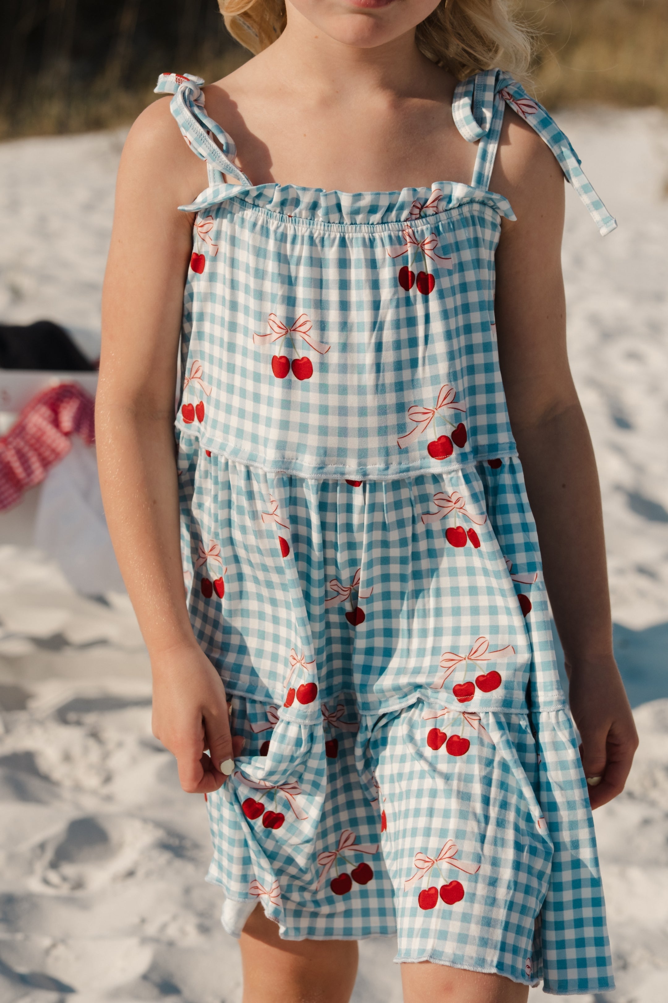 In My Jammers Little Cherry Tier Twirl Dress